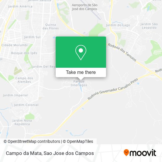 Campo da Mata map