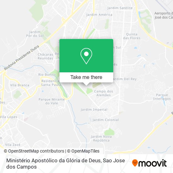 Mapa Ministério Apostólico da Glória de Deus