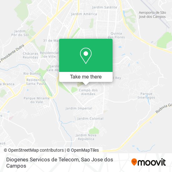 Mapa Diogenes Servicos de Telecom