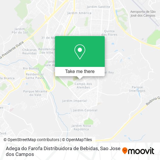 Adega do Farofa Distribuidora de Bebidas map