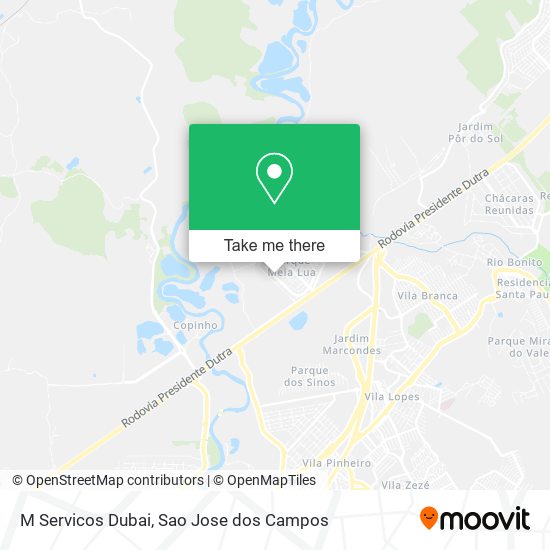 M Servicos Dubai map