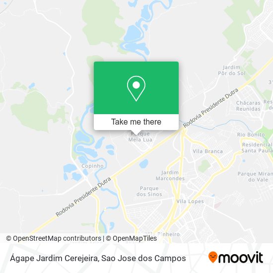 Ágape Jardim Cerejeira map