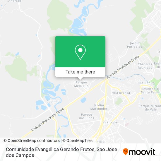Comunidade Evangélica Gerando Frutos map