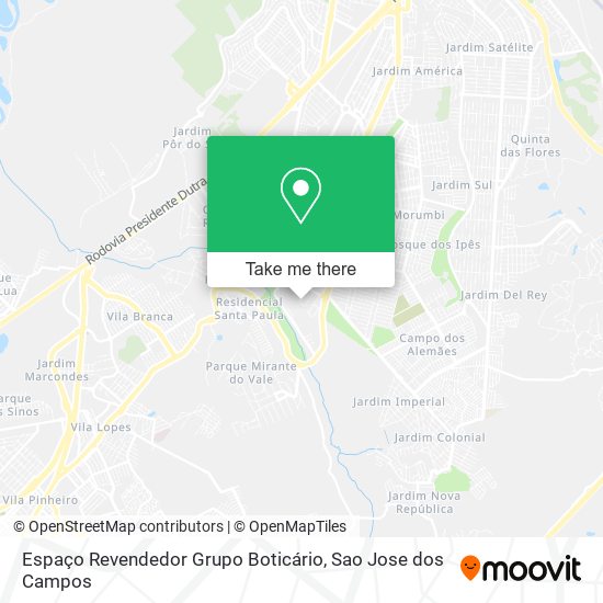 Espaço Revendedor Grupo Boticário map