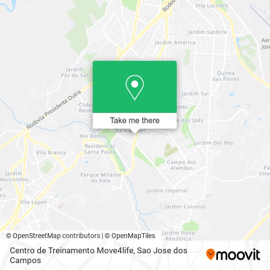 Centro de Treinamento Move4life map