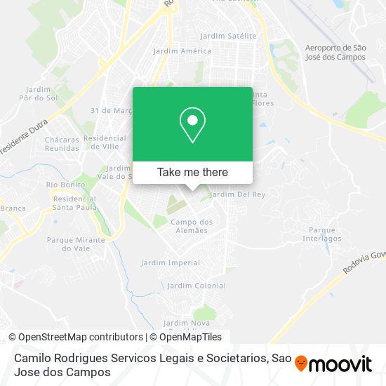 Camilo Rodrigues Servicos Legais e Societarios map