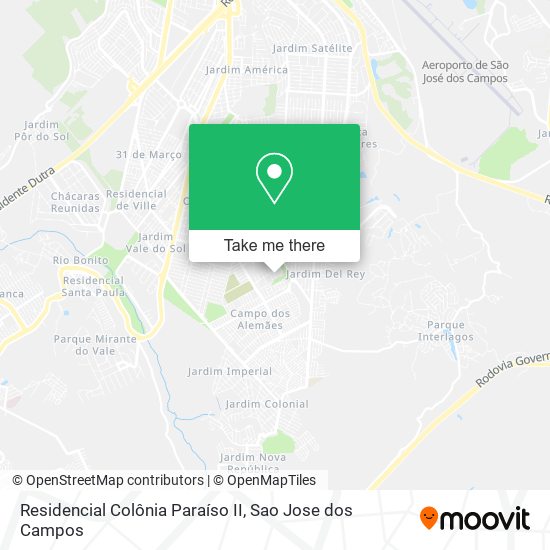 Residencial Colônia Paraíso II map