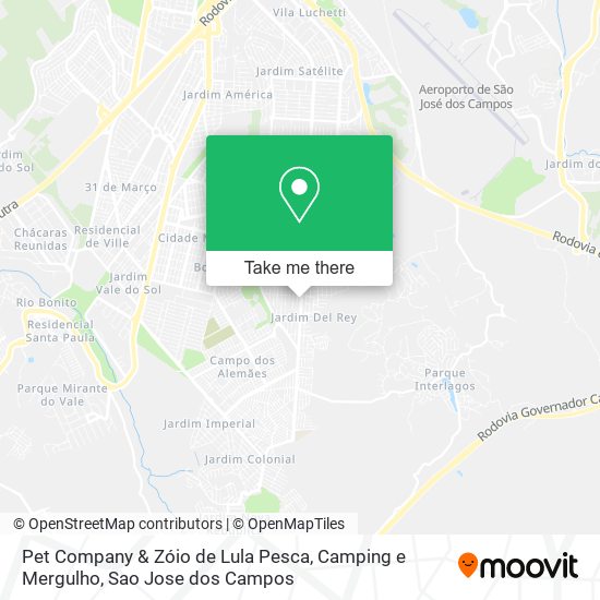 Pet Company & Zóio de Lula Pesca, Camping e Mergulho map