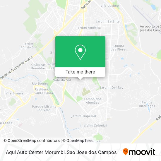 Aqui Auto Center Morumbi map