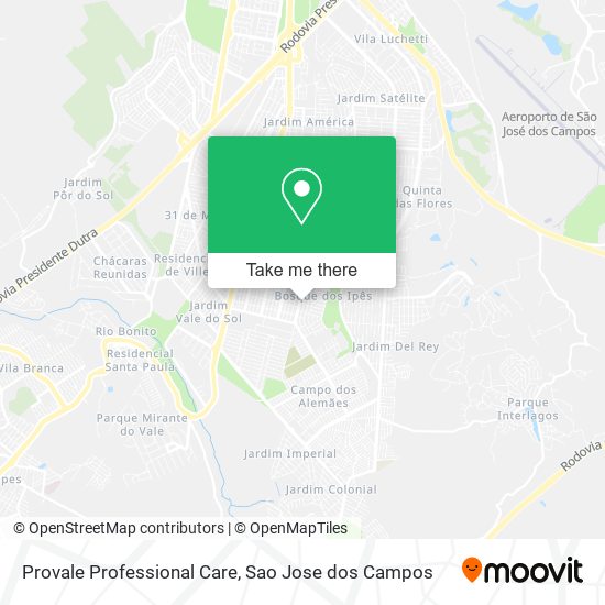 Provale Professional Care map