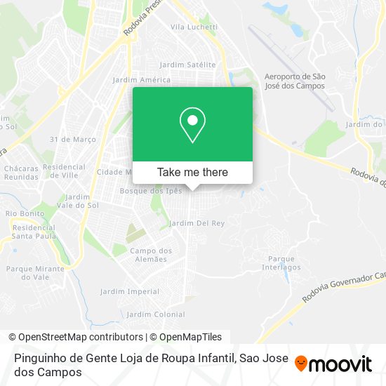 Pinguinho de Gente Loja de Roupa Infantil map