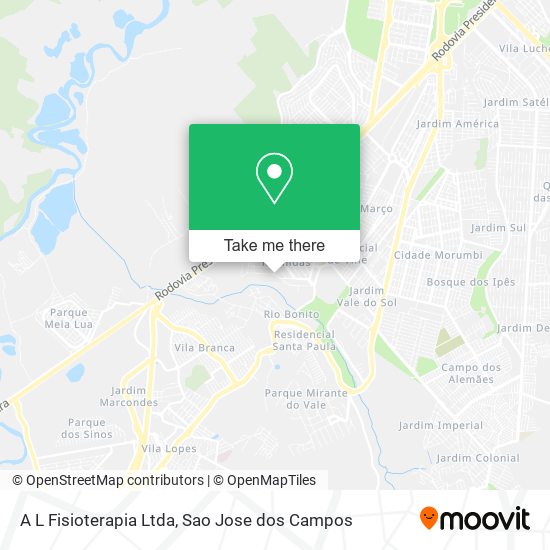 A L Fisioterapia Ltda map