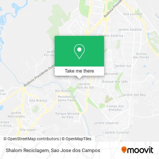 Shalom Reciclagem map