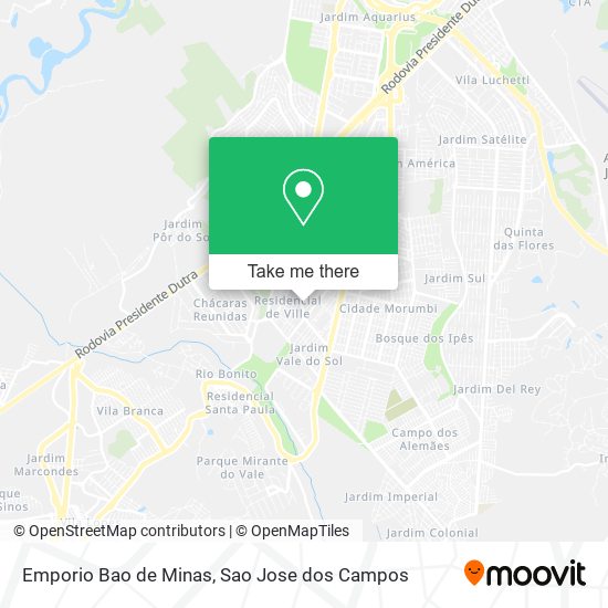 Emporio Bao de Minas map