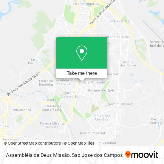 Mapa Assembléia de Deus Missão