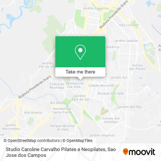 Studio Caroline Carvalho Pilates e Neopilates map