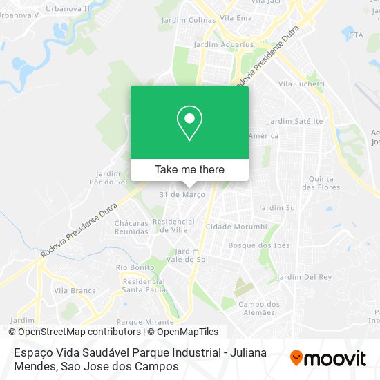 Espaço Vida Saudável Parque Industrial - Juliana Mendes map