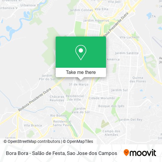 Bora Bora - Salão de Festa map