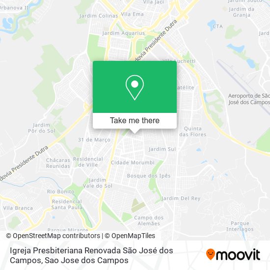 Igreja Presbiteriana Renovada São José dos Campos map