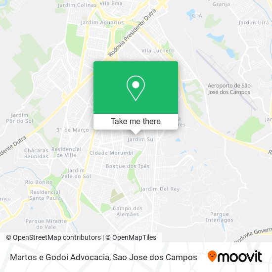 Mapa Martos e Godoi Advocacia