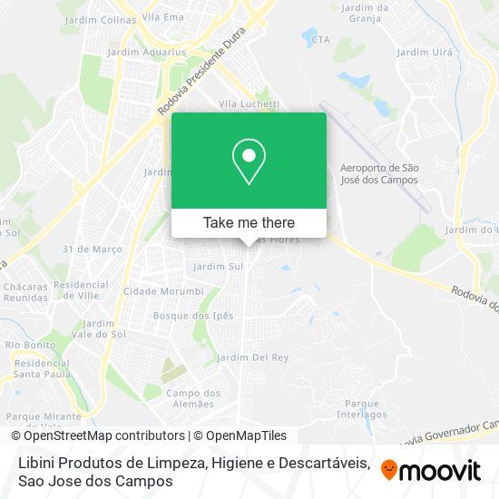 Libini Produtos de Limpeza, Higiene e Descartáveis map