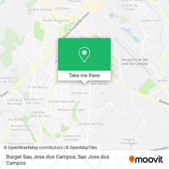 Burger Sao Jose dos Campos map