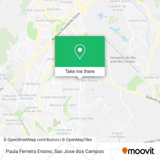 Paula Ferreira Ensino map