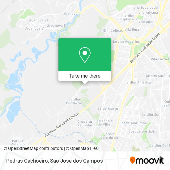 Pedras Cachoeiro map