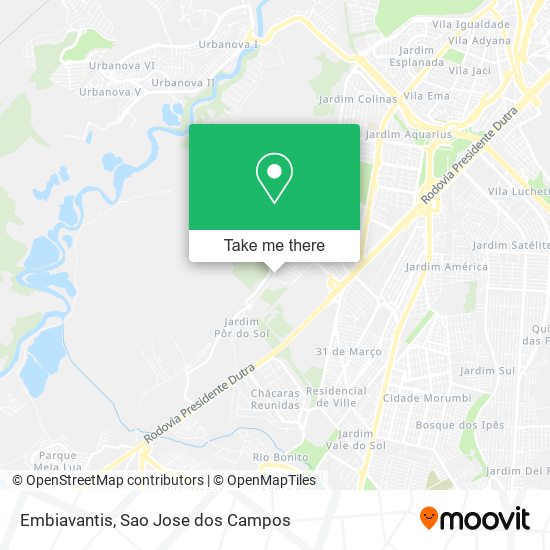 Embiavantis map