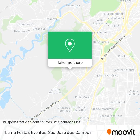 Mapa Luma Festas Eventos