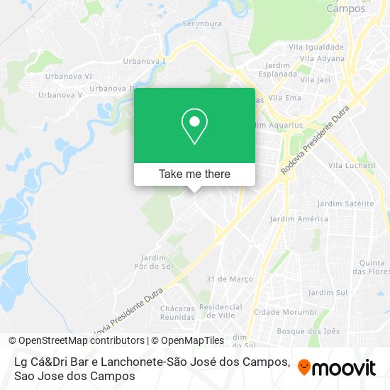 Lg Cá&Dri Bar e Lanchonete-São José dos Campos map