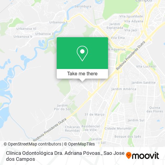 Clínica Odontológica Dra. Adriana Póvoas. map