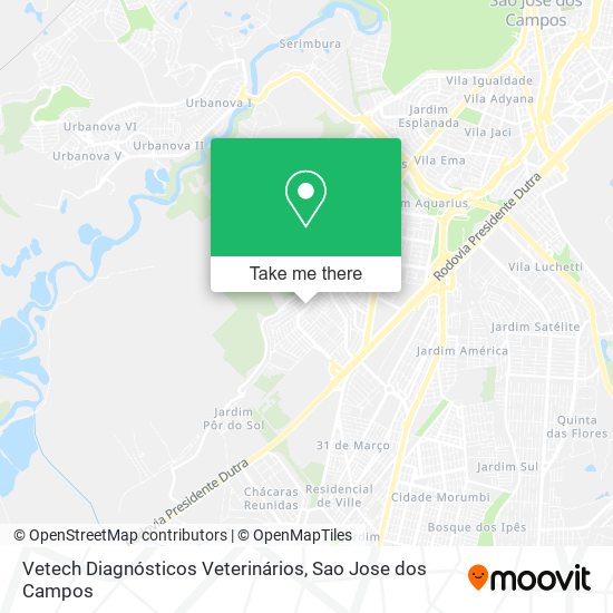 Vetech Diagnósticos Veterinários map