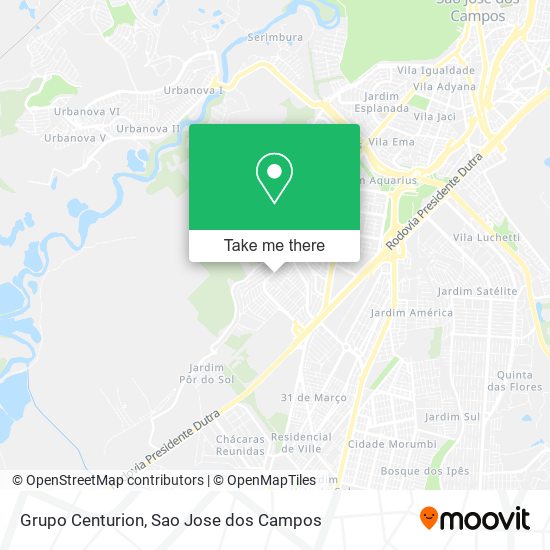 Grupo Centurion map