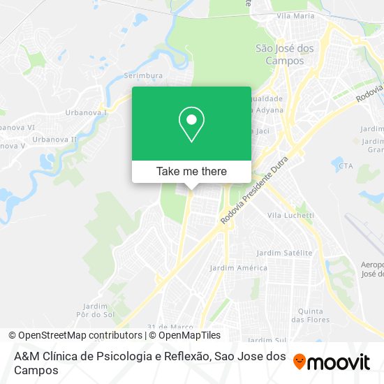 A&M Clínica de Psicologia e Reflexão map