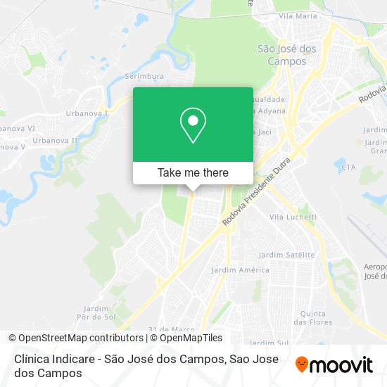 Clínica Indicare - São José dos Campos map