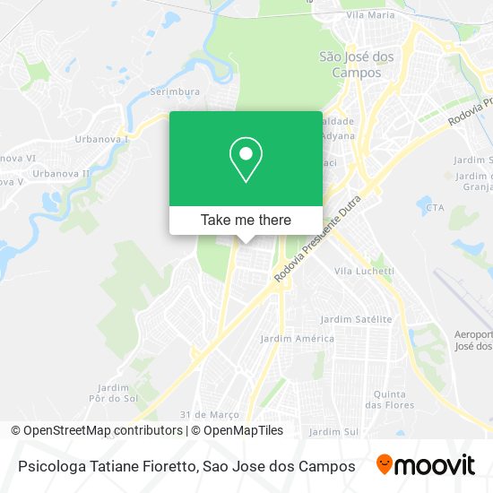 Psicologa Tatiane Fioretto map