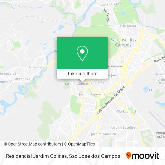 Residencial Jardim Colinas map