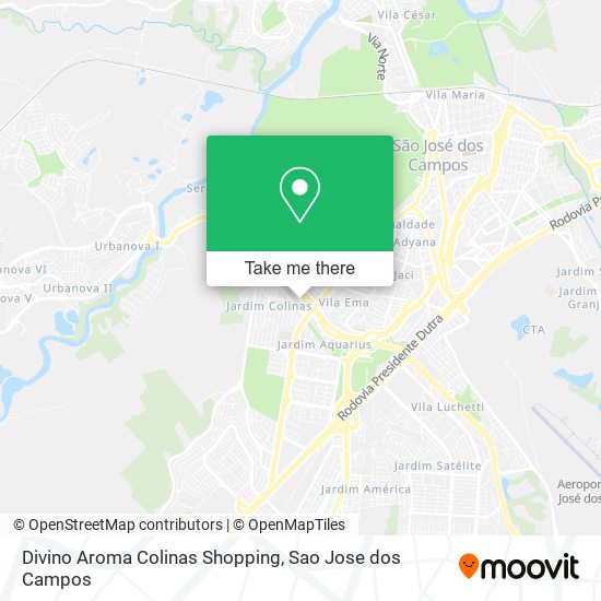 Mapa Divino Aroma Colinas Shopping
