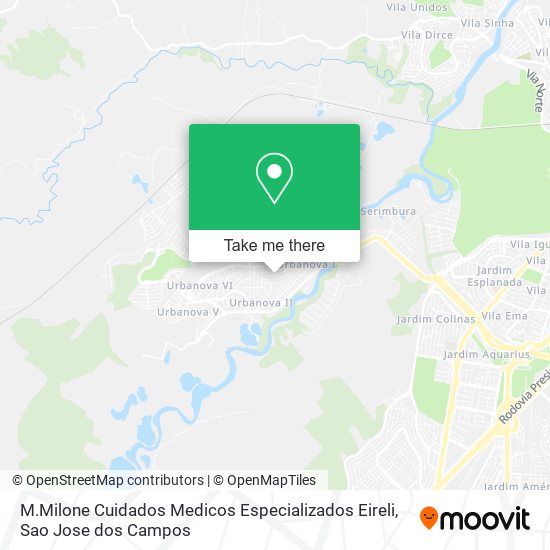 Mapa M.Milone Cuidados Medicos Especializados Eireli