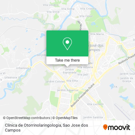 Clínica de Otorrinolaringologia map