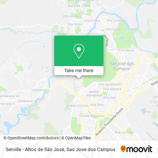 Mapa Setville - Altos de São José