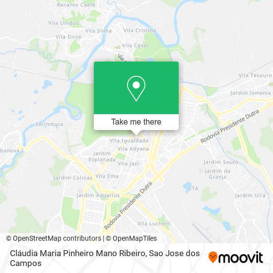 Cláudia Maria Pinheiro Mano Ribeiro map