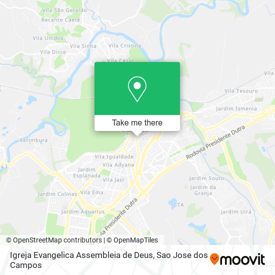 Mapa Igreja Evangelica Assembleia de Deus