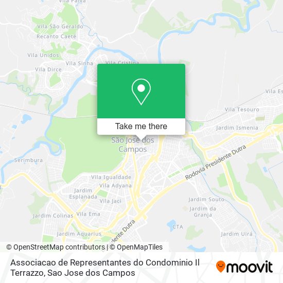 Mapa Associacao de Representantes do Condominio Il Terrazzo