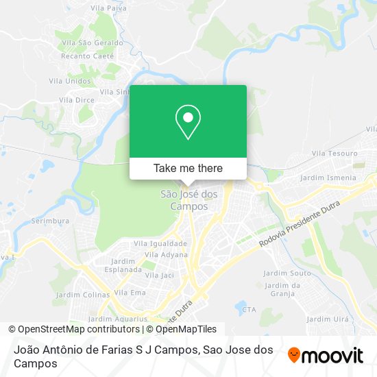 João Antônio de Farias S J Campos map