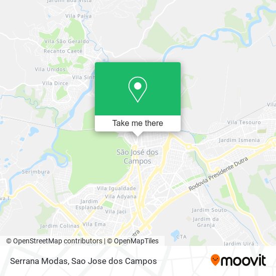 Serrana Modas map