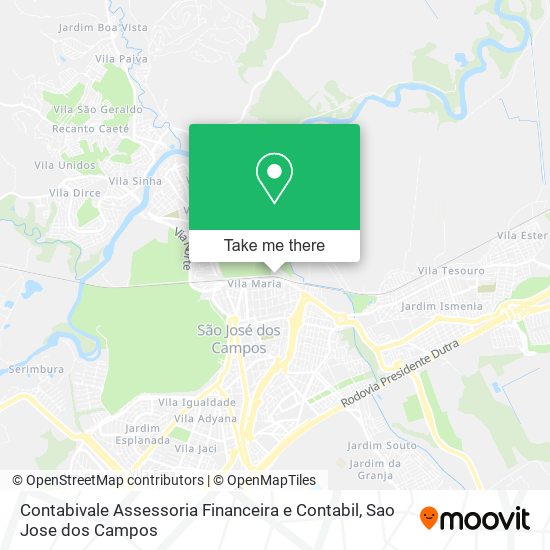 Mapa Contabivale Assessoria Financeira e Contabil