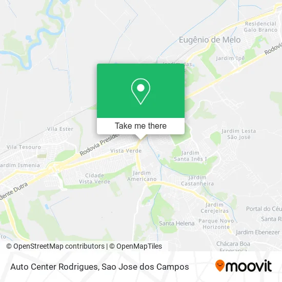 Auto Center Rodrigues map
