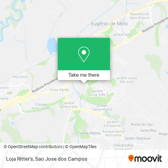 Loja Ritter's map